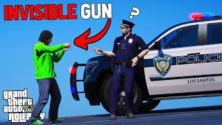 USING AN INVISIBLE GUN TO TROLL COPS  GTA RP [upl. by Diley695]