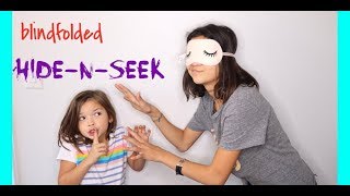 Blindfolded Hide N Go Seek wThe Ohana Adventure [upl. by Nylirret]