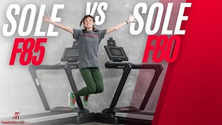 Sole F80 vs F85 Treadmills  Comparing 2 Of The BEST Treadmills [upl. by Perusse651]