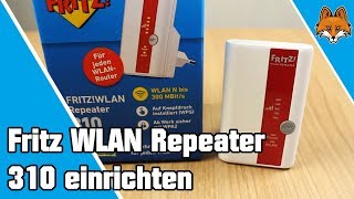 Fritz WLAN Repeater 310 einrichten  WLAN verbessern 📡 [upl. by Eednus248]