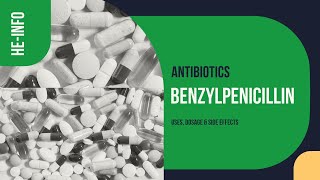 benzylpenicillin  Uses Dosage Side Effects amp Mechanism  Pfizerpen [upl. by Aredna]