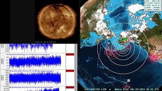 Updated Major earthquake 82 Alaska Warning issued by the Tsunami center 7282021 [upl. by Akyssej680]