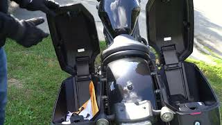 Honda Rebel 1100T  How to easily close your bags [upl. by Aennyl]