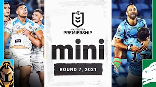 Amazing tries everywhere as Titans host Rabbitohs  Match Mini  Round 7 2021  NRL [upl. by Bremser]