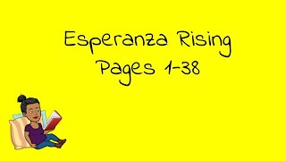 esperanza rising pages 138pdf [upl. by Dopp]