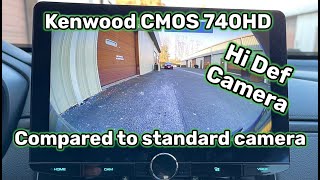 Kenwood CMOS 740HD compared to factory camera 2018 CRV  Kenwood DMX1037s with Front and Rear Camera [upl. by Nylirem154]