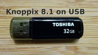 Dzienniczek 20180103 Knoppix 81 on a USB [upl. by Micheline838]