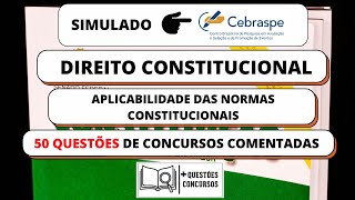 DIREITO CONSTITUCIONAL APLICABILIDADE DAS NORMAS CONSTITUCIONAIS [upl. by Eenwat778]