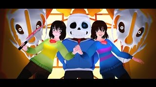 60fps MMD 💙 Undertale  Megalovania 1 Million View Special [upl. by Assir]