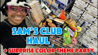 Sam’s Club Trip  Surprise Color Theme Party [upl. by Leahcimnhoj]