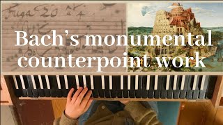 BACH manuscripts played on CLAVICHORD well tempered clavier I Fugue No 20 in a minor BWV 865 [upl. by Dammahom]