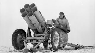 German Nebelwerfer rockets in action in WWII [upl. by Papp]