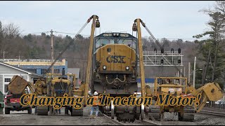 Changing a Traction Motor on a CSX SD70AC [upl. by Avi]