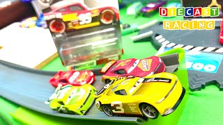 Disney Car Die cast Championship Mountain of Speed Nascar Racers Part 1 [upl. by Haral]