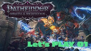 Lets play Pathfinder Wrath of the righteous 01 [upl. by Gunning]