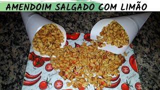 COMO FAZER AMENDOIM SALGADO CROCANTE [upl. by Bonns288]