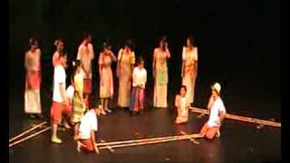 Philippine Slow amp Fast Tinikling Dance Filipino folk dance [upl. by Annirtak]