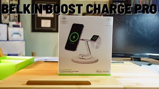 Belkin BoostCharge Pro 2in1 Wireless Charging Dock with MagSafe 15W [upl. by Keeley665]