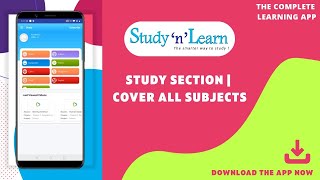 Studynlearn Study Section  Learn the Concepts [upl. by Goss]