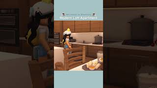 Lets tour a Modern loft Apartment in BLOXBURG with me ☕️🐻 [upl. by Seline237]