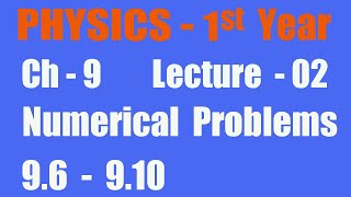 Physics Class 11th Ch 9 Numerical Problems 96 to 910 [upl. by Atiuqram]