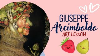 Giuseppe Arcimboldo for kids Quick Art lesson for children [upl. by Bradwell]