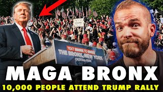 Trump Holds YUGE Rally in the BRONX  10000 Show up [upl. by Euqinmod400]