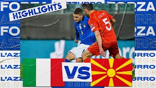 Highlights ItaliaMacedonia del Nord 01 24 marzo 2022 [upl. by Clynes99]