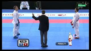 Final Cto Europeo Absoluto Karate Kumite individual masculino 60Kg 12 [upl. by Merril]