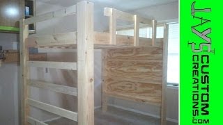 Full Size Loft Bed Video 1  039 [upl. by Candra]