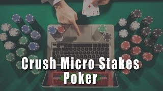 PreFlop Raise Bet Sizing  Crush Micro Stakes Online Poker Course [upl. by Pandolfi]