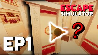 EP1 The Best Escape Room Game Can We Figure it Out  Escape Simulator [upl. by Aderf]