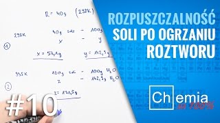 Matura z chemii Jak obliczyć ile soli można DODATKOWO ROZPUŚCIĆ po ogrzaniu rru Zadanie Dnia 10 [upl. by Woodruff]