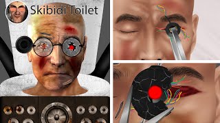 ASMR Animation Help Skibidi Toilet treat its injured mechanical eye [upl. by Allenotna]