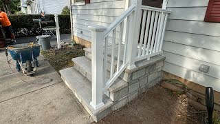 Entire Front Porch Rebuild Step by Step Start 2 Finish [upl. by Nnylsaj]