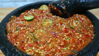 RESEP SAMBAL PETE  CARA MEMBUAT SAMBAL PETE PEDAS MANIS SIMPLE ENAK DAN AWET [upl. by Gustavus]