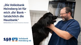 150 Jahre Volksbank Heinsberg  Tierarzt Mathias Schick [upl. by Ennaillij57]