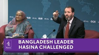 Bangladesh PM refuses to answer questions on human rights record [upl. by Malanie]