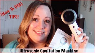 Ultrasonic Fat Cavitation Machine How To Use Tips [upl. by Yelda954]