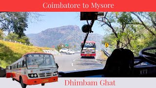 Dangerous Dhimbam Ghat bus journey  Coimbatore to Mysore by KSRTC bus  27 Hairpin Bends😳 [upl. by Alahc]