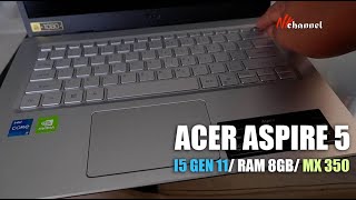 Acer Aspire 5 A514 54G Unboxing amp Review  Bisa maen game [upl. by Annayak]