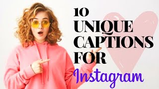 Captions for Instagram  Best Unique Captions  Best Captions For Instagram [upl. by Naejarual]