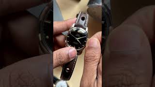 How to wind a mechanical watch HMT Pilot to demonstrate the process [upl. by Binnie]