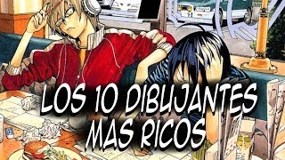 Los 10 dibujantes de mangas más ricos en Japón [upl. by Nillek]