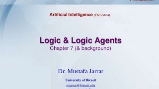 Logic and Logic Agents [upl. by Ortiz]