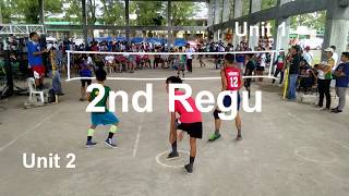 Sepak Takraw Championship Unit 2 vs Unit 1 2nd Regu Provincial Meet [upl. by Bourke273]