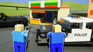 COPS CHASE CANDY ROBBER  Brick Rigs Multiplayer Gameplay  Lego Cops and Robbers Roleplay [upl. by Aldarcie]