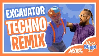 EXCAVATOR TECHNO REMIX  Blippi x Lenny Pearce [upl. by Leeland]