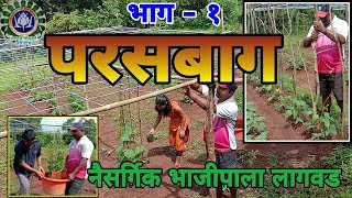 नैसर्गिक परसबाग  भाजीपाला लागवड भाग १ZBNFvegetable Home Graden parasbag bhajipala lagvad [upl. by Theo799]