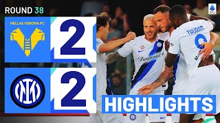 VERONAINTER 22  HIGHLIGHTS  Inter’s season ends with a goalridden draw  Serie A 202324 [upl. by Euqimod]